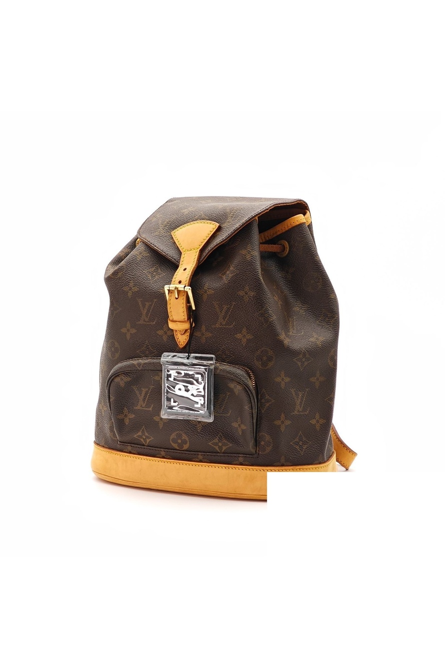 Louis Vuitton Montsouris MM Backpack Diaper Bag Brown